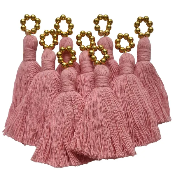 Mini_Cotton_Tassels_with_Golden_Pearls_for_Saree/Blouse/Dupatta/DIY/Decor,_Pack_of_10_(Baby_Pink)