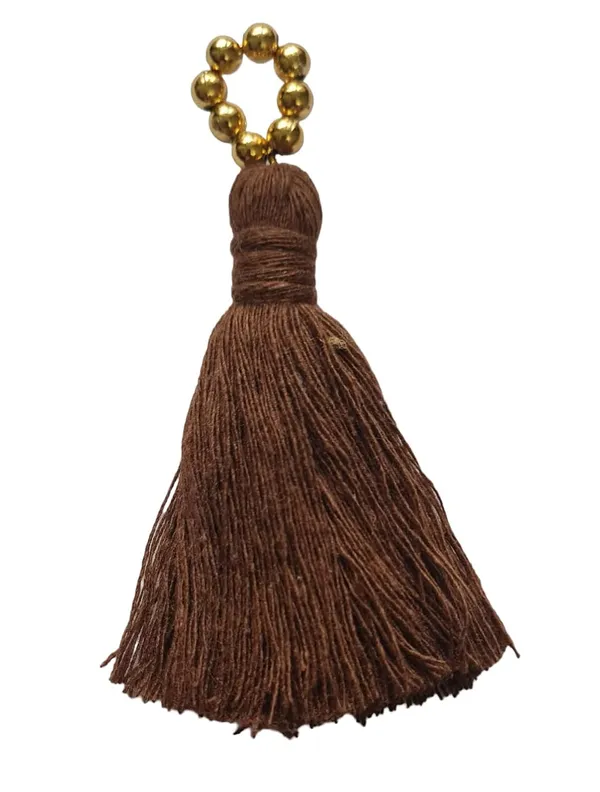 Mini_Cotton_Tassels_with_Golden_Pearls_for_Saree/Blouse/Dupatta/DIY/Decor,_Pack_of_10_(Chocolate_Brown)