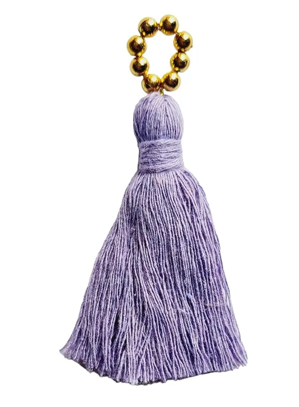 Mini_Cotton_Tassels_with_Golden_Pearls_for_Saree/Blouse/Dupatta/DIY/Decor,_Pack_of_10_(Lavender)