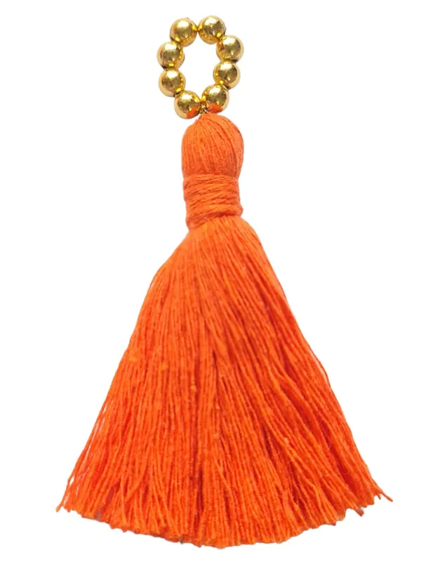 Mini_Cotton_Tassels_with_Golden_Pearls_for_Saree/Blouse/Dupatta/DIY/Decor,_Pack_of_10_(Orange)