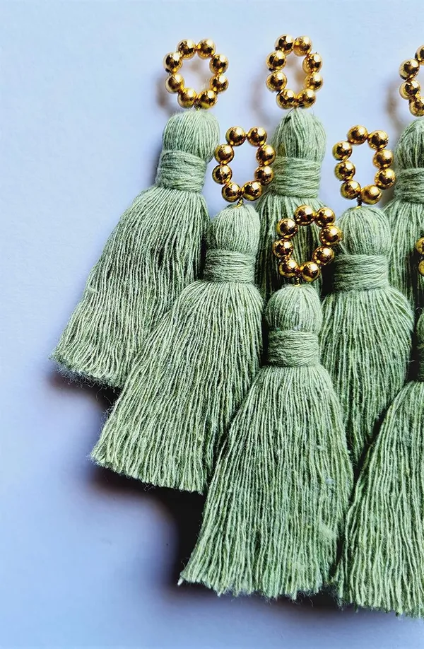 Mini_Cotton_Tassels_with_Golden_Pearls_for_Saree/Blouse/Dupatta/DIY/Decor,_Pack_of_10_(Seagreen)