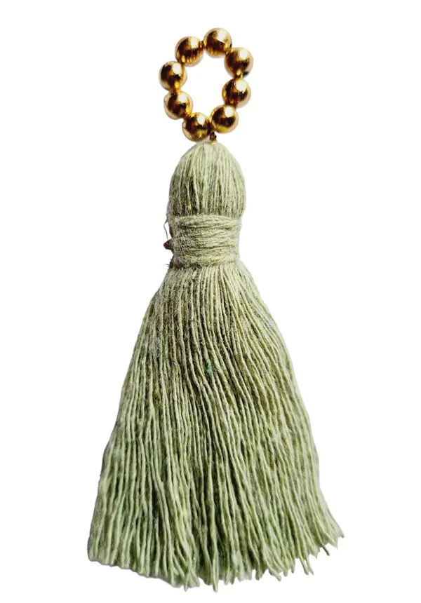 Mini_Cotton_Tassels_with_Golden_Pearls_for_Saree/Blouse/Dupatta/DIY/Decor,_Pack_of_10_(Seagreen)