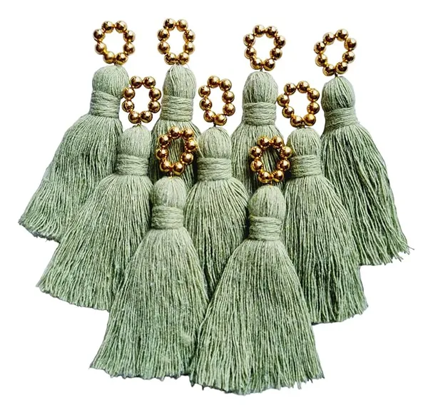 Mini_Cotton_Tassels_with_Golden_Pearls_for_Saree/Blouse/Dupatta/DIY/Decor,_Pack_of_10_(Seagreen)