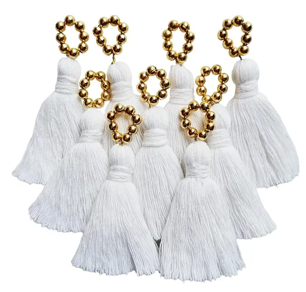 Mini_Cotton_Tassels_with_Golden_Pearls_for_Saree/Blouse/Dupatta/DIY/Decor,_Pack_of_10_(White)