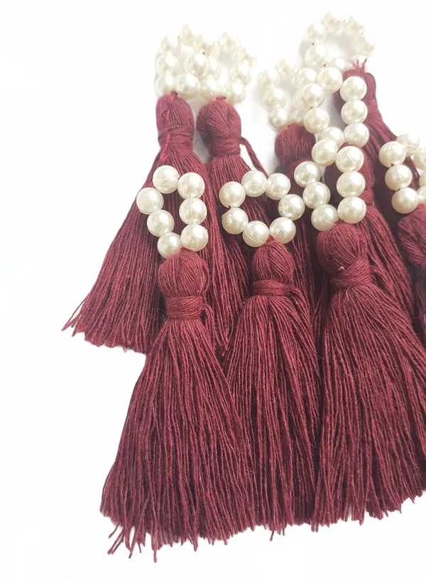 Mini_Cotton_Tassels_with_Pearls_for_Saree/Blouse/Dupatta/DIY/Decor,_Pack_of_10_(Burgundy)