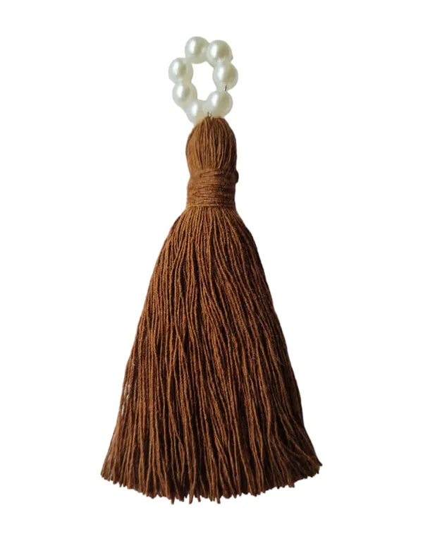 Mini_Cotton_Tassels_with_Pearls_for_Saree/Blouse/Dupatta/DIY/Decor,_Pack_of_10_(Chocolate_Brown)