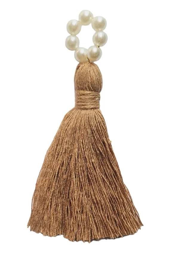 Mini_Cotton_Tassels_with_Pearls_for_Saree/Blouse/Dupatta/DIY/Decor,_Pack_of_10_(Dark_Beige)