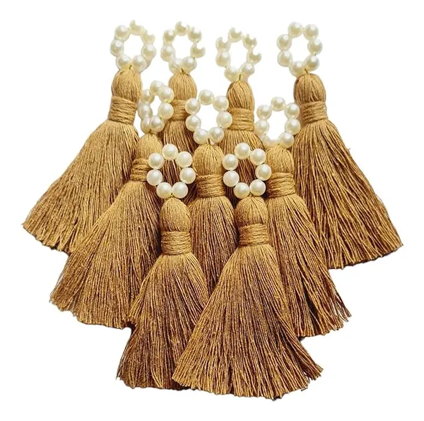 Mini_Cotton_Tassels_with_Pearls_for_Saree/Blouse/Dupatta/DIY/Decor,_Pack_of_10_(Dark_Beige)