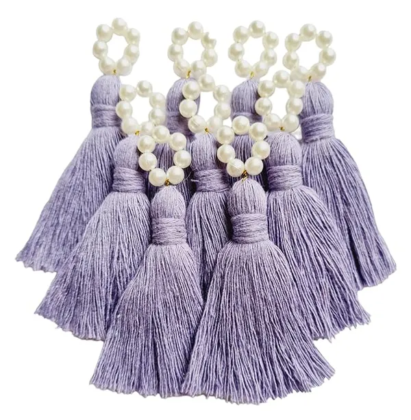 Mini_Cotton_Tassels_with_Pearls_for_Saree/Blouse/Dupatta/DIY/Decor,_Pack_of_10_(Lavender)