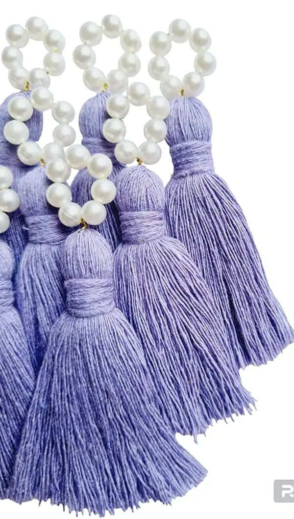 Mini_Cotton_Tassels_with_Pearls_for_Saree/Blouse/Dupatta/DIY/Decor,_Pack_of_10_(Lavender)