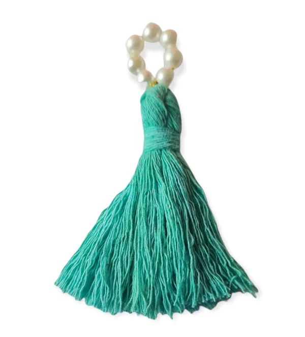 Mini_Cotton_Tassels_with_Pearls_for_Saree/Blouse/Dupatta/DIY/Decor,_Pack_of_10_(Turquoise_Blue)