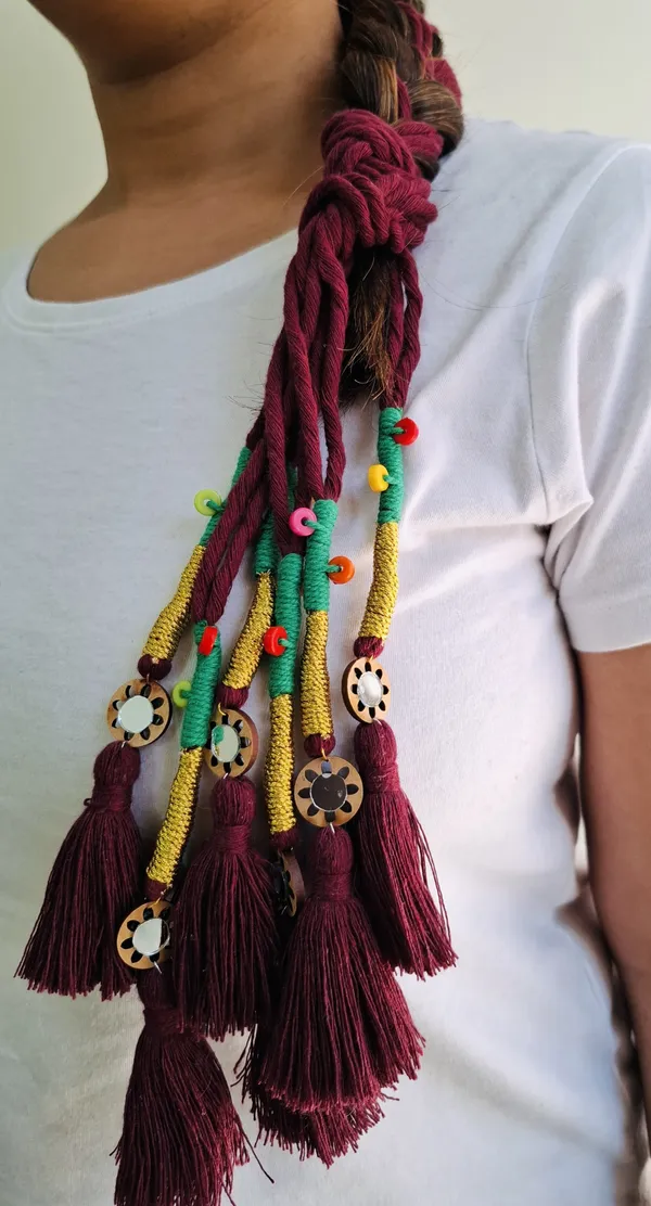 Neelima_-_Boho_Hnadmade_Parandi_(Burgundy_-Pack_of_1)