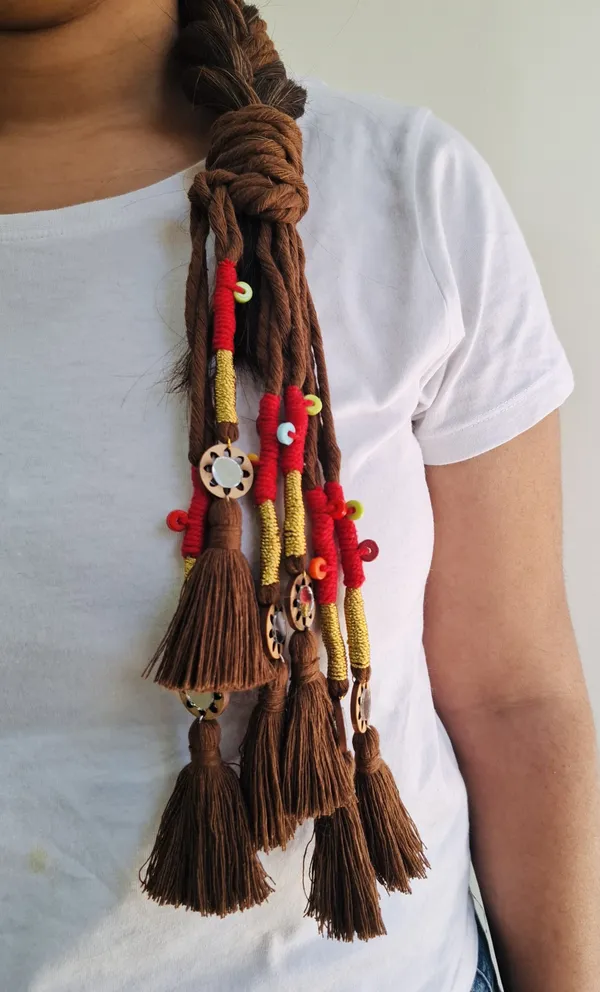 Neelima_-_Boho_Hnadmade_Parandi_(Chocolate_Brown_-Pack_of_1)