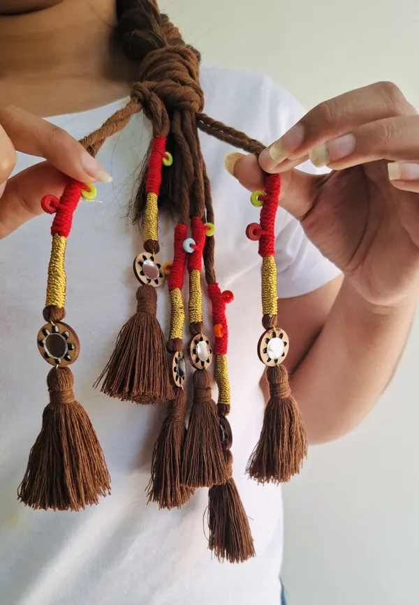 Neelima_-_Boho_Hnadmade_Parandi_(Chocolate_Brown_-Pack_of_1)
