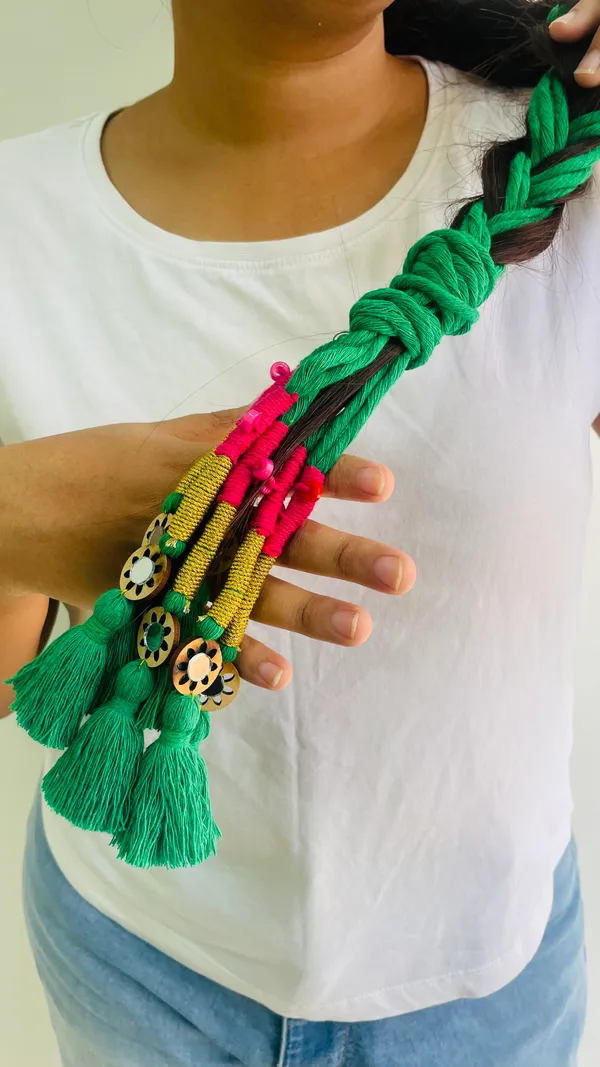 Neelima_-_Boho_Hnadmade_Parandi_(Dark_Green_-Pack_of_1)