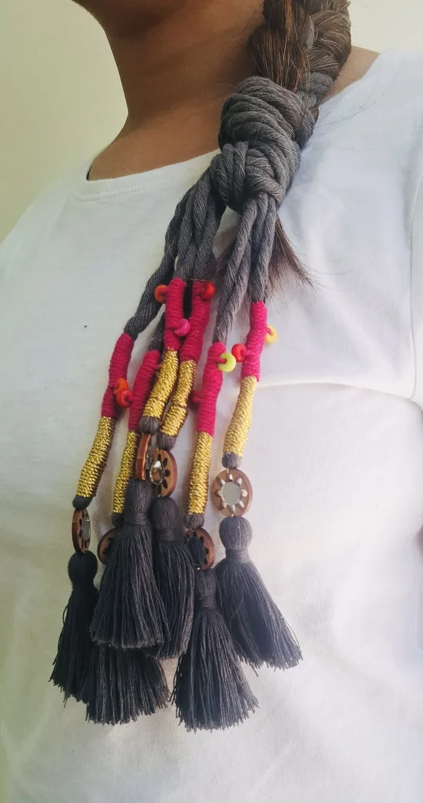 Neelima_-_Boho_Hnadmade_Parandi_(Dark_Grey_-Pack_of_1)