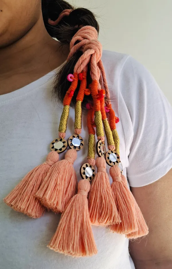 Neelima_-_Boho_Hnadmade_Parandi_(Peach_-Pack_of_1)