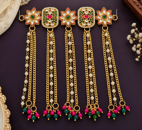 Pinterest_Inspired_Kashmiri_Kundan_Hair_Brooch