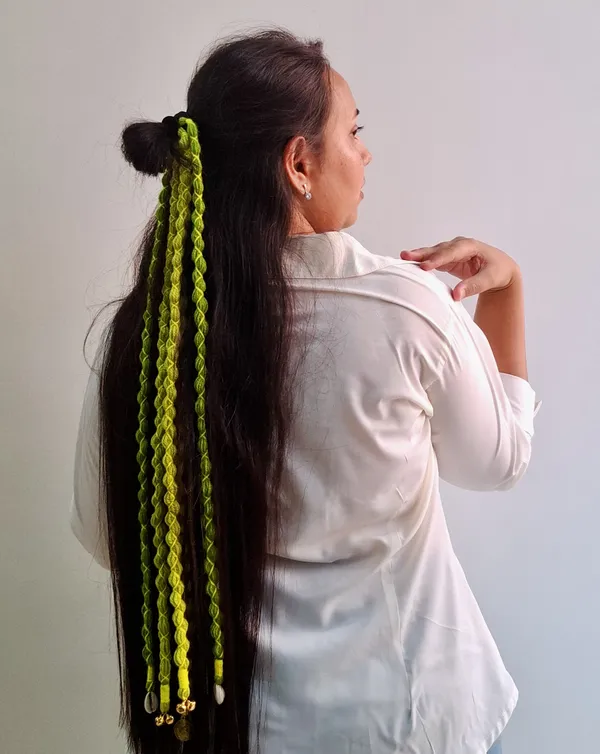 Rang_-_Handmade_Parandi_(Green)_(Full_Length_20-22_inch)_(Pack_of_1)