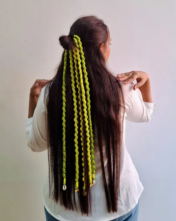 Rang_-_Handmade_Parandi_(Green)_(Full_Length_20-22_inch)_(Pack_of_1)