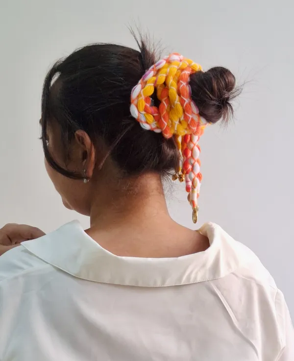 Rang_-_Handmade_Parandi_(Orange)_(Full_Length_20-22_inch)_(Pack_of_1)