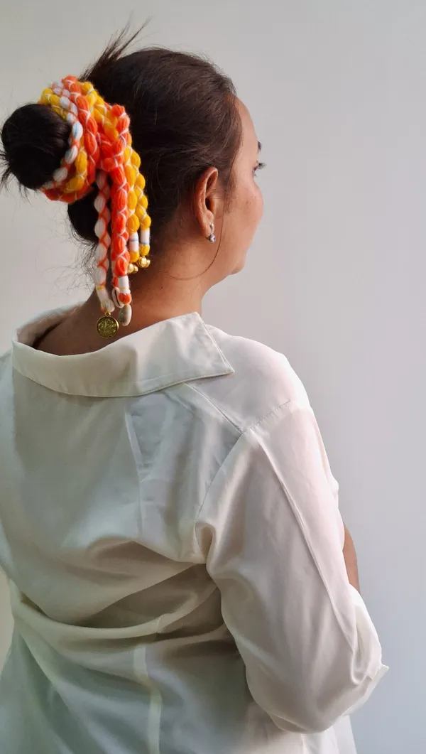 Rang_-_Handmade_Parandi_(Orange)_(Full_Length_20-22_inch)_(Pack_of_1)
