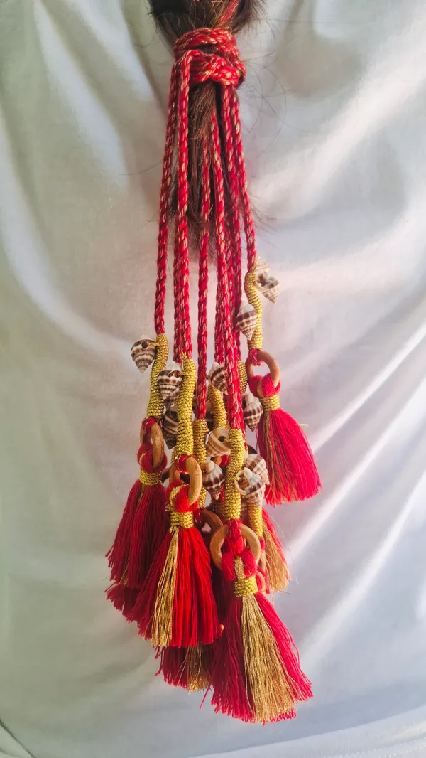 Shankh_-_Red_Boho_Handmade_Parandi_(Pack_of_1)