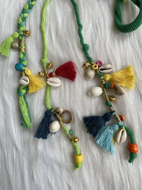 Green_Boho_Handmade_Colorful_Hair_String__(Full_Length_|_20-22inch)_(Pack_of_1)