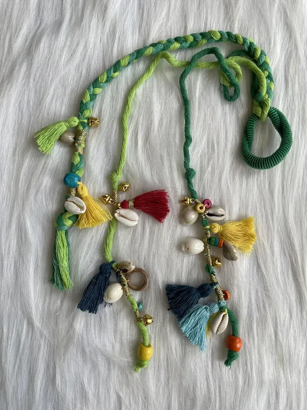 Green_Boho_Handmade_Colorful_Hair_String__(Full_Length_|_20-22inch)_(Pack_of_1)