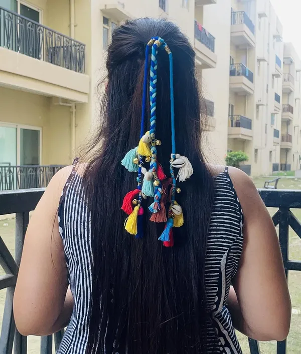 Blue_Boho_Handmade_Colorful_Hair_string_(Shoulder_Length__|12-14_inch)_(Pack_of_1)