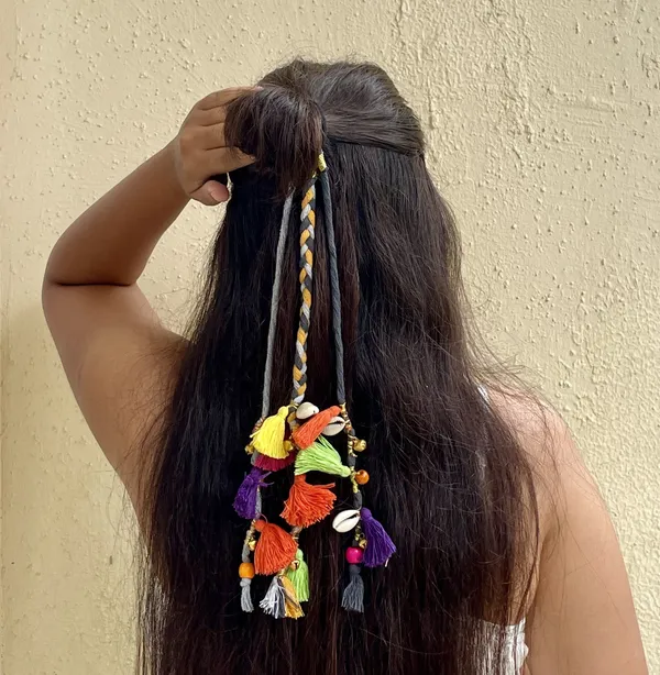 Grey_Boho_Handmade_Colorful_Hair_String_(Shoulder_Length|_12-14_inch)_(Pack_of_1)