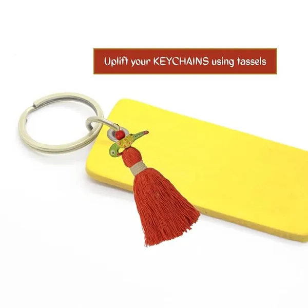 Mini_Cotton_Tassels_with_Parrots_(Pack_of_10)_(Lavender)