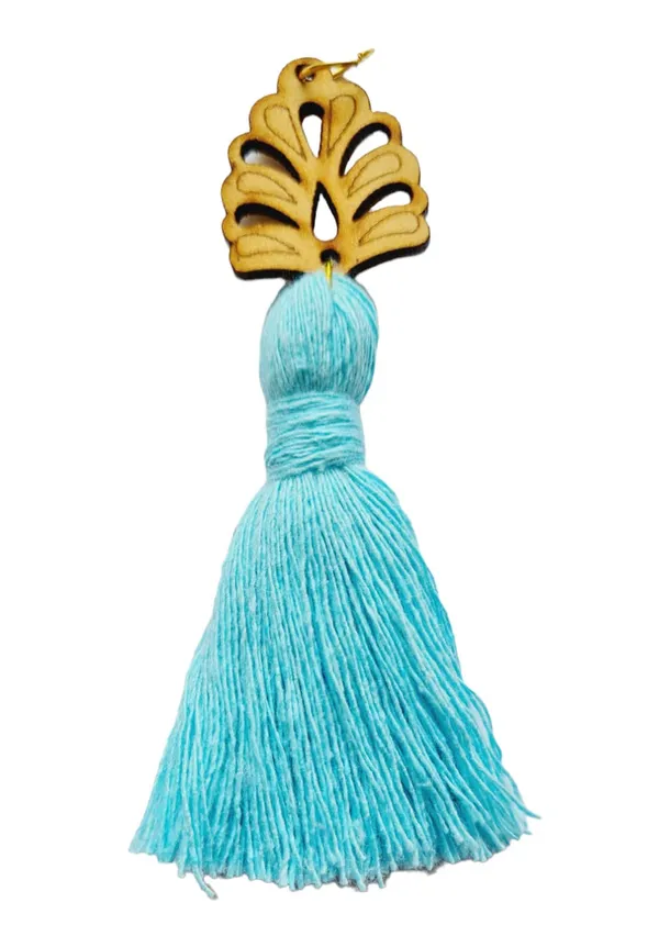 Sky_Blue_Mini_Cotton_Handmade_Tassels_with_wooden_leaf_,_Pack_of_10