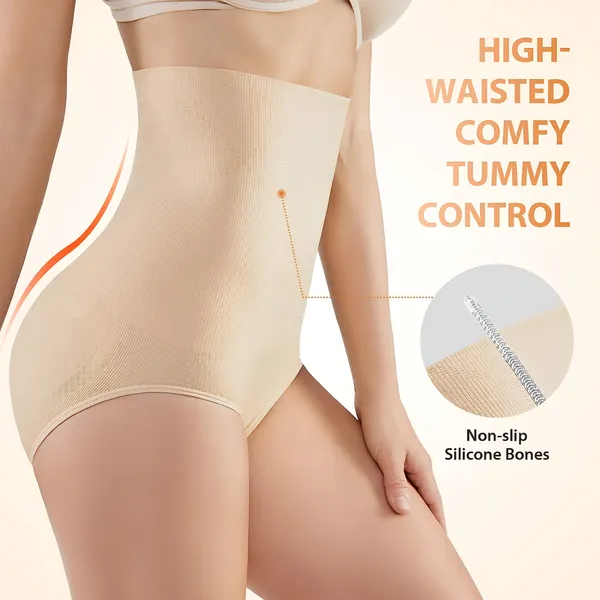 Beige_Nylon_Tummy_Shaper_For_Women_&_Girls