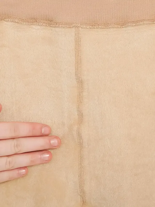 Beige_Nylon_Fur_Stockings_For_Women_&_Girls