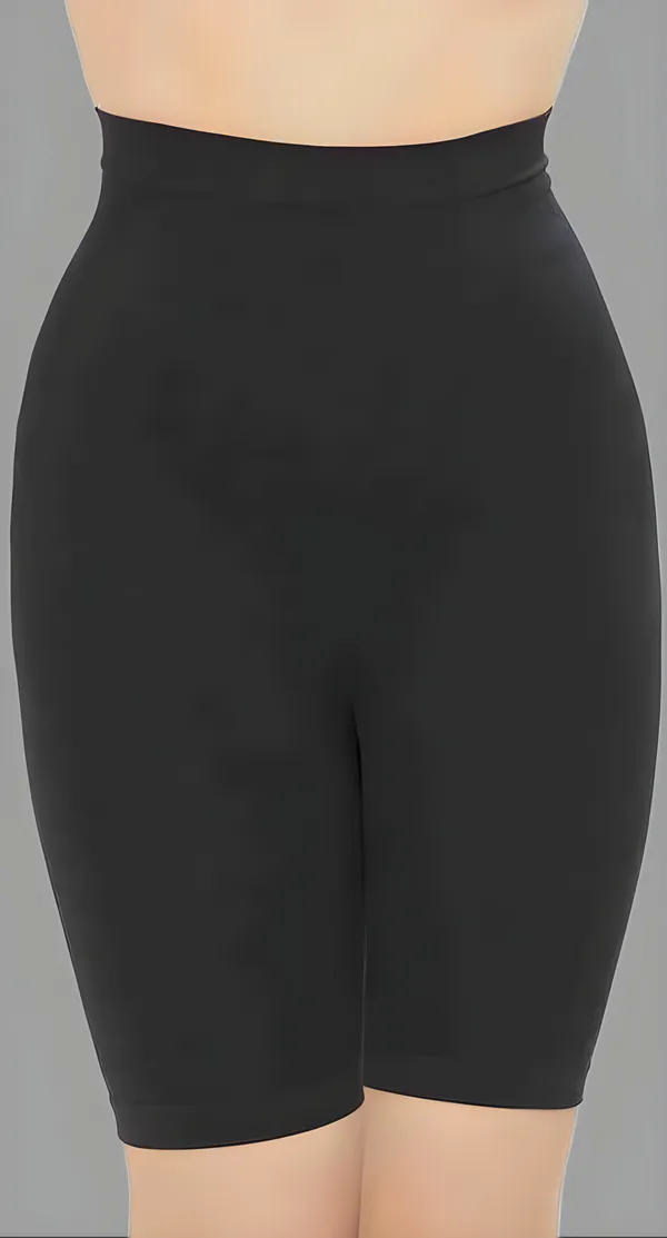 Black_Nylon_Tummy_And_Thigh_Shaper_For_Women_&_Girls