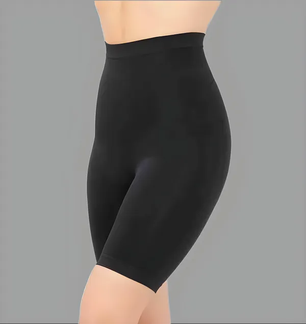 Black_Nylon_Tummy_And_Thigh_Shaper_For_Women_&_Girls