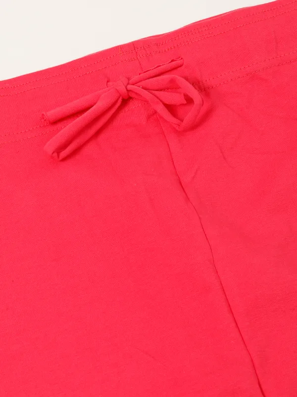 Carrot_Red_Cotton_Saree_Shapewear_For_Women_&_Girls
