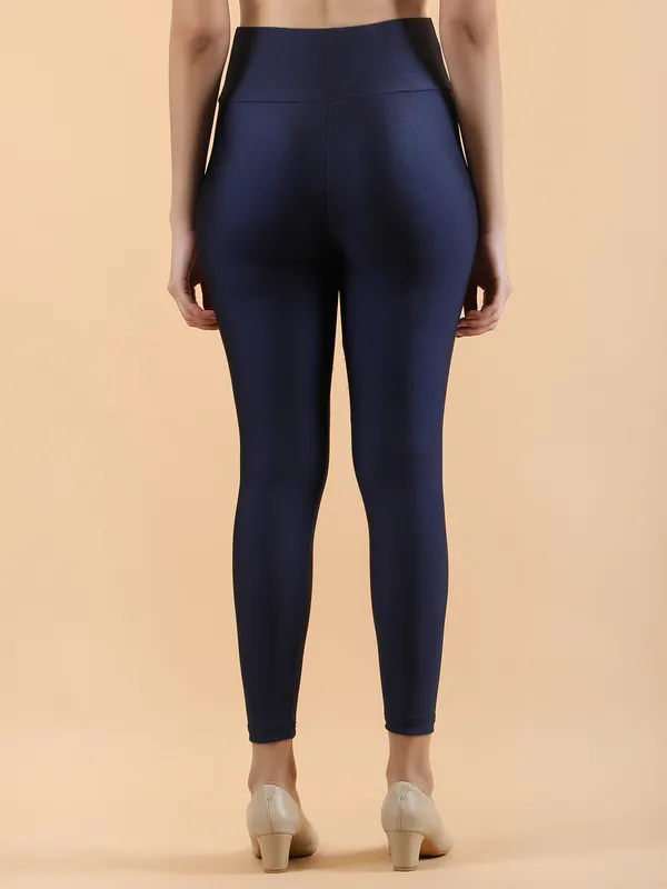 Navy_Blue_Nylon_High_Waist_Shimmer_&_Glossy_Leggings_For_Women_&_Girls