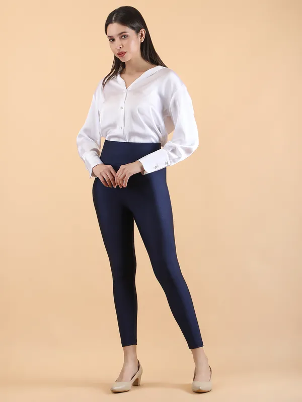 Navy_Blue_Nylon_High_Waist_Shimmer_&_Glossy_Leggings_For_Women_&_Girls