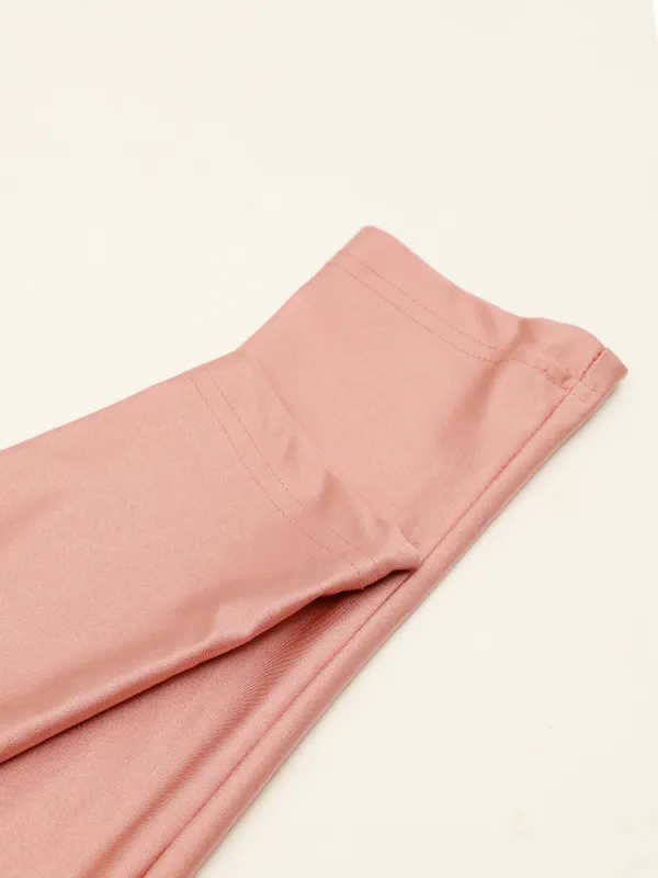 Rose_Gold_Nylon_High_Waist_Shimmer_&_Glossy_Leggings_For_Women_&_Girls