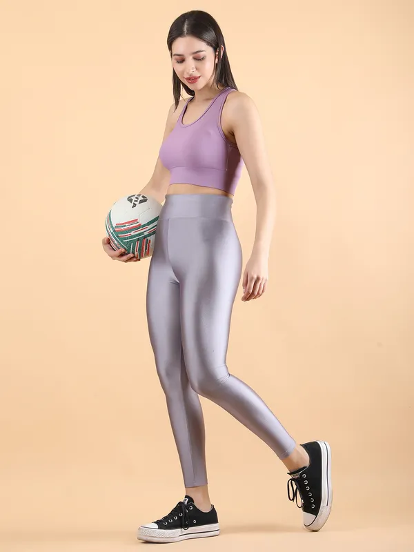 Steel_Grey_Nylon_High_Waist_Shimmer_&_Glossy_Leggings_For_Women_&_Girls