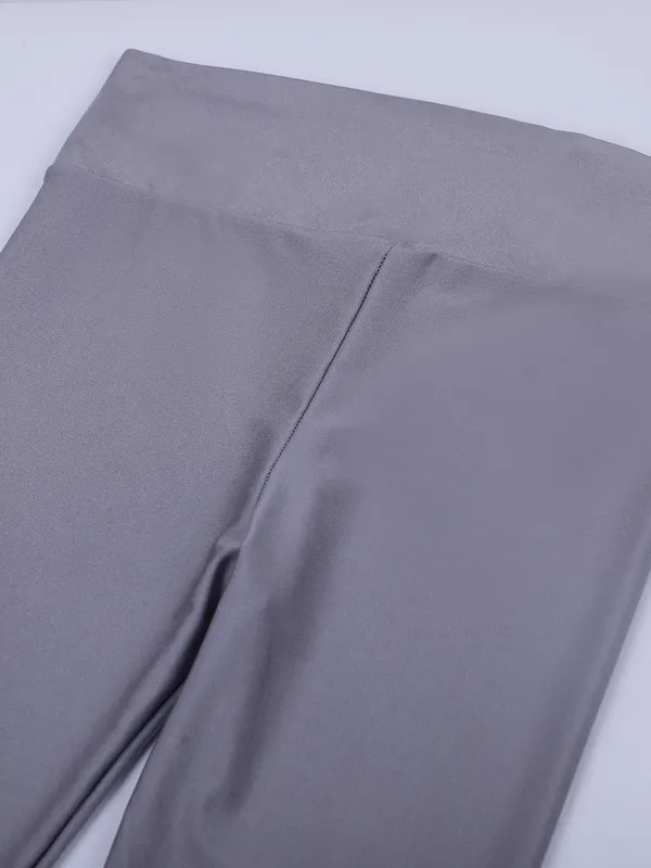 Steel_Grey_Nylon_High_Waist_Shimmer_&_Glossy_Leggings_For_Women_&_Girls
