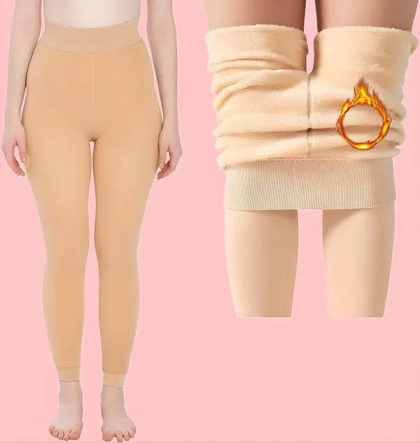 Beige_Nylon_Fur_Stockings_For_Women_&_Girls