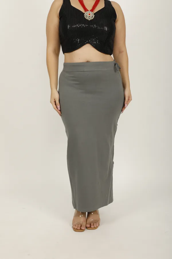 Grey_Cotton_Saree_Shapewear_For_Women_&_Girls
