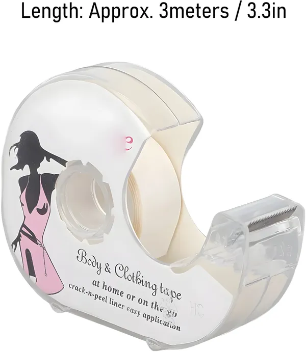 White_Fabric_Double-Sided_Body_Tape_For_Women_&_Girls