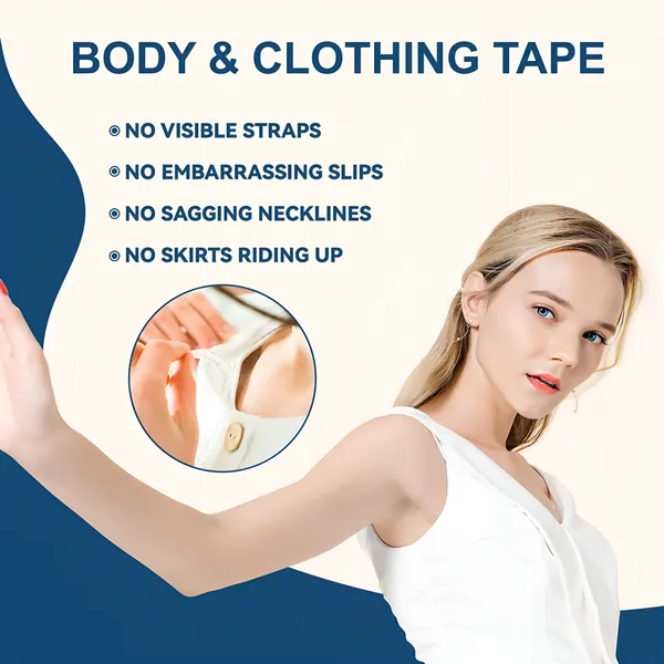 White_Fabric_Double-Sided_Body_Tape_For_Women_&_Girls