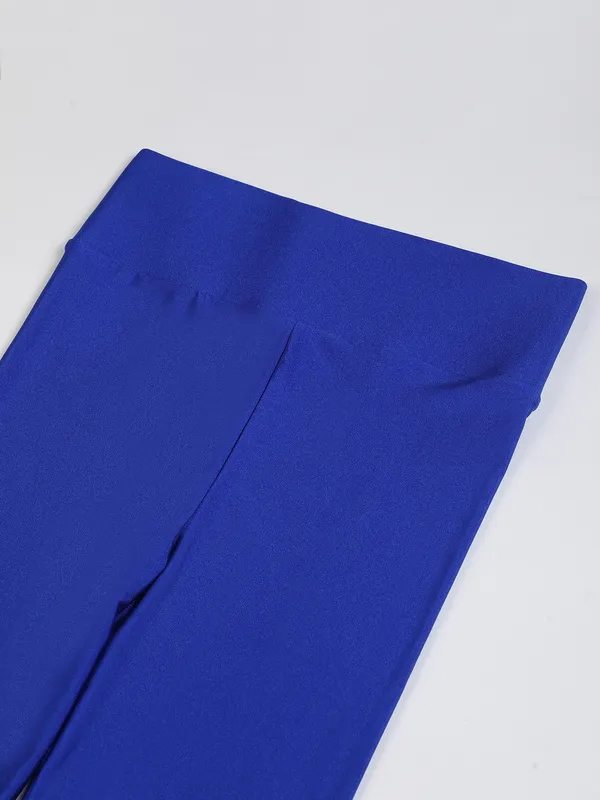 Royal_Blue_Premium_Luxe_Shimmer_High_Waist_Broad_Belt_Glossy_Leggings_For_Women_&_Girls