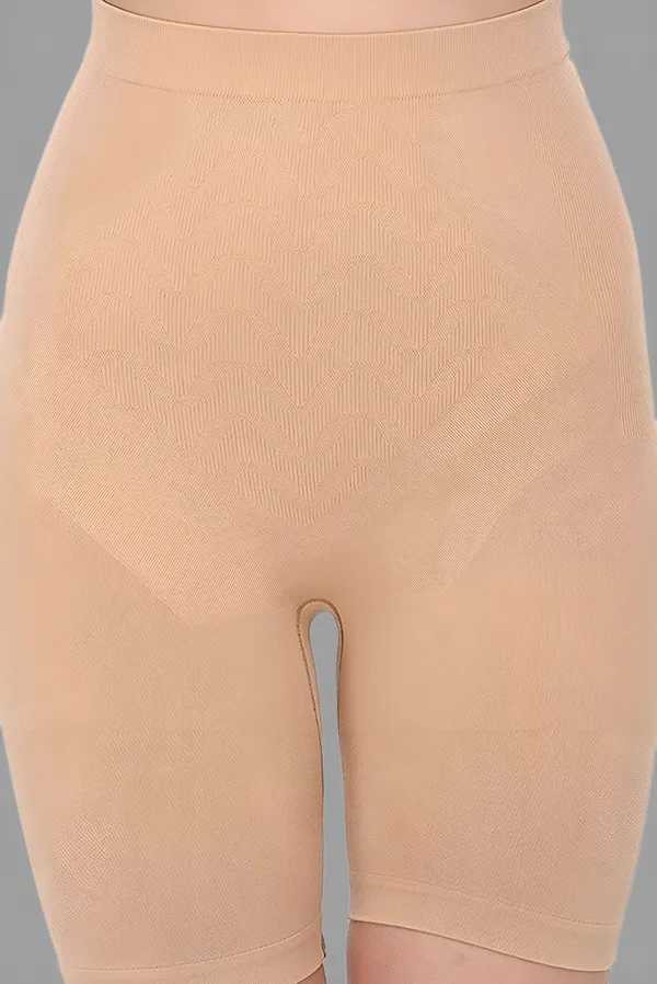 Beige_Nylon_Tummy_And_Thigh_Shaper_For_Women_&_Girls