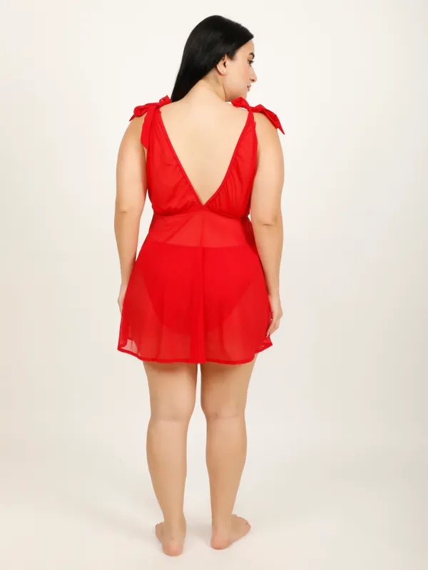 Red_Power_Net_Baby_Doll_Lingerie_For_Women_&_Girls